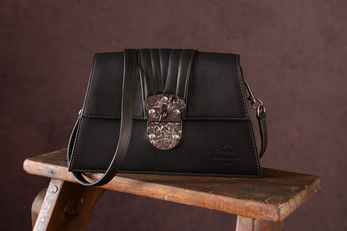 Sac Clélia – sac à main en cuir noir