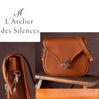 sac en cuir brun 